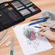 thumbnail image 4 of Kit Dibujo Estuche Profesional 95 Piezas, 4 of 5