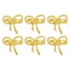 thumbnail image 1 of Uxcell 38 mm Anillos de Servilleta de Metal Mariposa Soportes de Servilleta de Mesa Hebillas para Decoraciones 12 Piezas Oro, 1 of 6