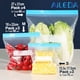 thumbnail image 1 of Aileda Con Cierre Hermético Para Alimentos 15.5x17.5cm（S）, 18x22cm (M) , 27x31cms (L)  En Total 10 paquetes （Talla S pequeña: 3 bolsas, talla M mediana: 3 bolsas, talla L grande: 4 bolsas）, 1 of 9
