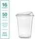 thumbnail image 2 of Vasos de plástico GUSTO Clear con tapas, 470 ml, 50 unidades, 16 onzas, batidos, 2 of 7