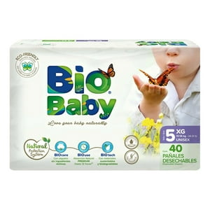 Chicolastic - Pañal Ecológico Bio Baby Talla 5 - Talla Xg - Biobaby 40U