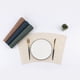 thumbnail image 1 of XmhyTop Juego de 4 Manteles Individuales de Piel Sintética, Impermeables, Fáciles de Limpiar, Resistentes al Calor y Antideslizantes para Uso Interior y Exterior, 50*29cm, Estilo D, Beige, 1 of 5
