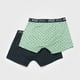thumbnail image 2 of Boxer Hombre Print Bipack Verde Corona, 2 of 4