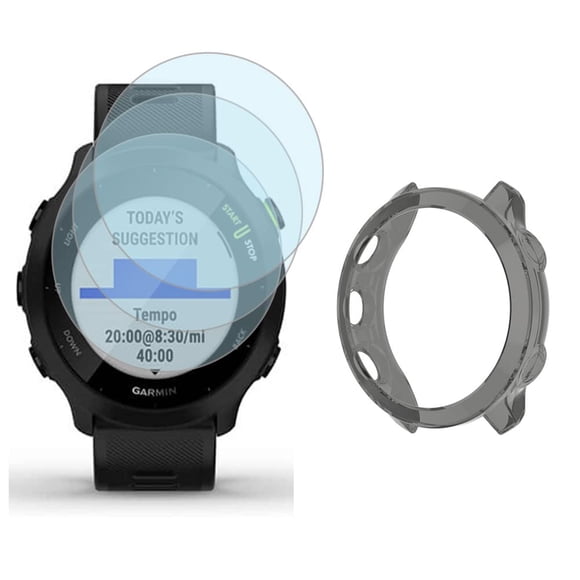 Protector de pantalla con funda para Garmin Forerunner 55 Sesyomr