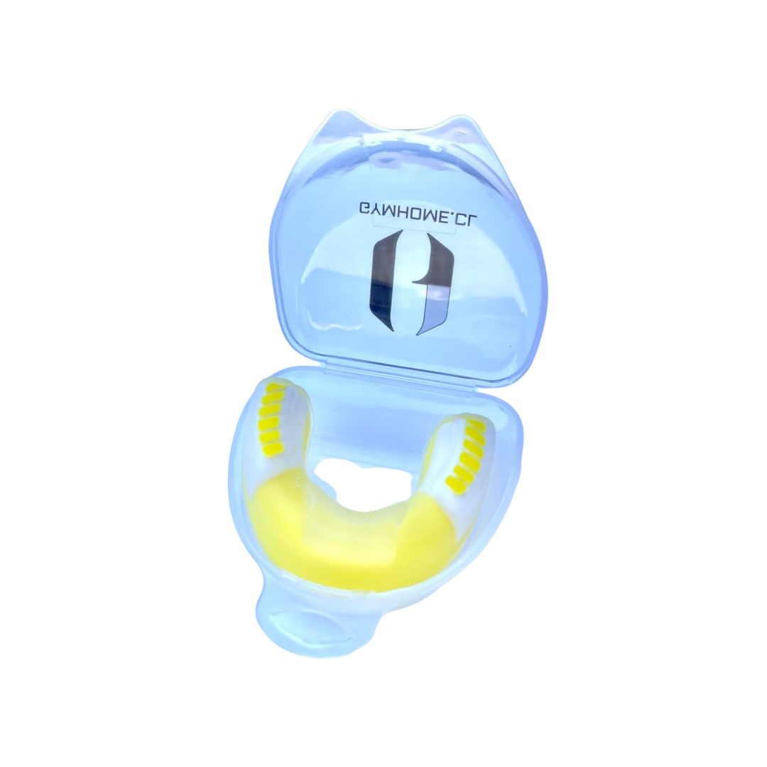 Gymhome - Protector Bucal Boxeo Y Artes Marciales Con Estuche Amarillo