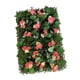 thumbnail image 5 of Panel de pared de césped Artificial con flores, planta Artificial, artesanías florales, Panel de pared de flores para valla al aire libre del Día de S Rojo champán, 5 of 5