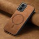 thumbnail image 4 of Magnetic Slim Case for Motorola Moto G 2024 with Camera Guard & Anti-Scratch Back Brown, 4 of 6