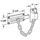 thumbnail image 2 of Protector de puerta Prime-Line U 9912 con llavero, chapado en latón, 2 of 3