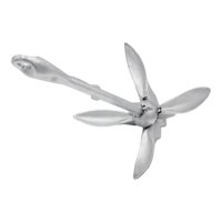 Magideal - Ancla Marina Plegable Universal, Accesorios Para Canotaje, Acero Al Carbono Galvanizado Para Kayaks, Embarcaciones Pequeñas, Botes, Tablas De Remo, 4Kg