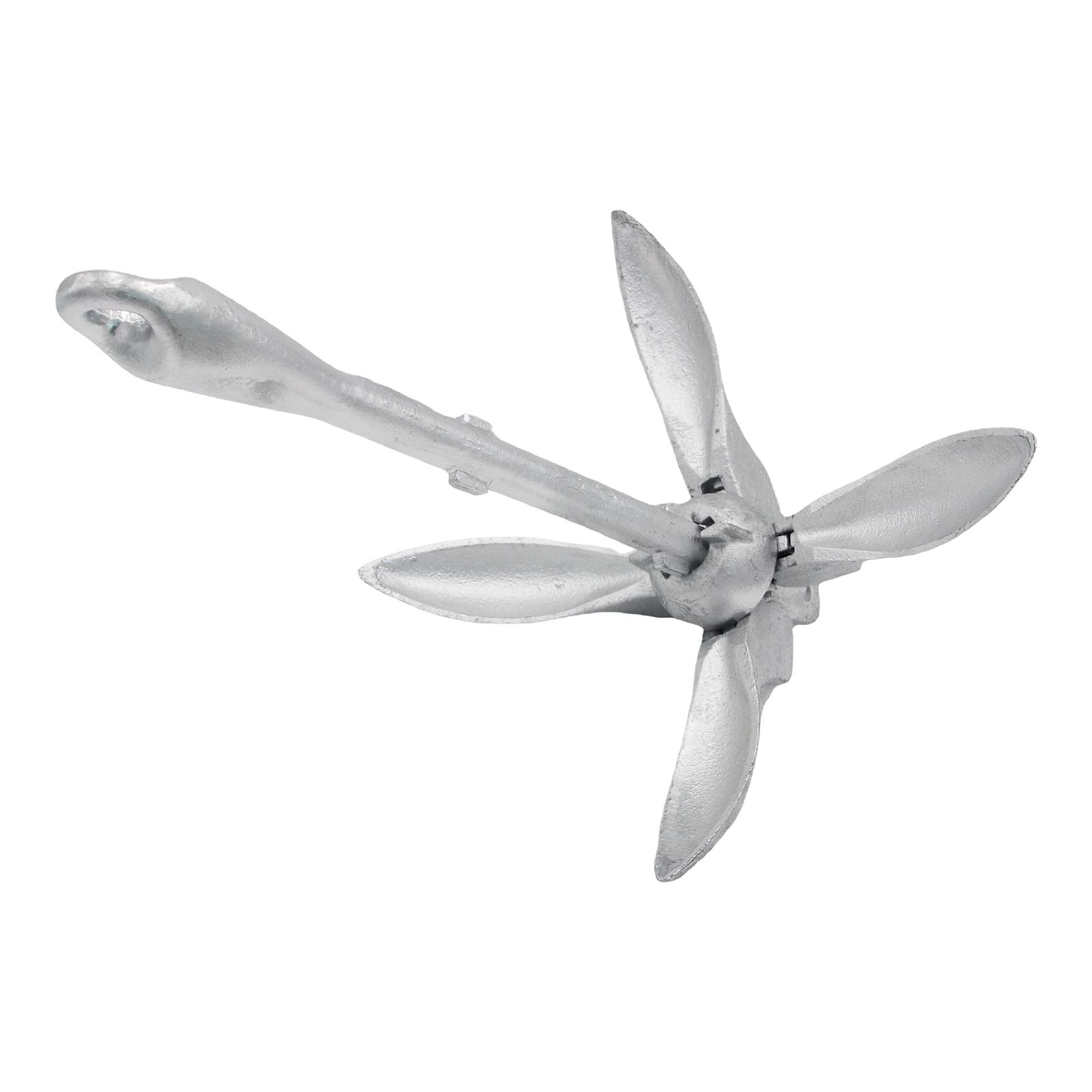 Magideal - Ancla Marina Plegable Universal, Accesorios Para Canotaje, Acero Al Carbono Galvanizado Para Kayaks, Embarcaciones Pequeñas, Botes, Tablas De Remo, 4Kg