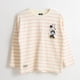 thumbnail image 1 of Polera Manga Larga Niña Rayas Minnie Mouse Blanco Disney, 1 of 3