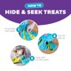thumbnail image 4 of Puzzle para perros Outward Hound Nina Ottosson Silly Legz de peluche azul, 4 of 6
