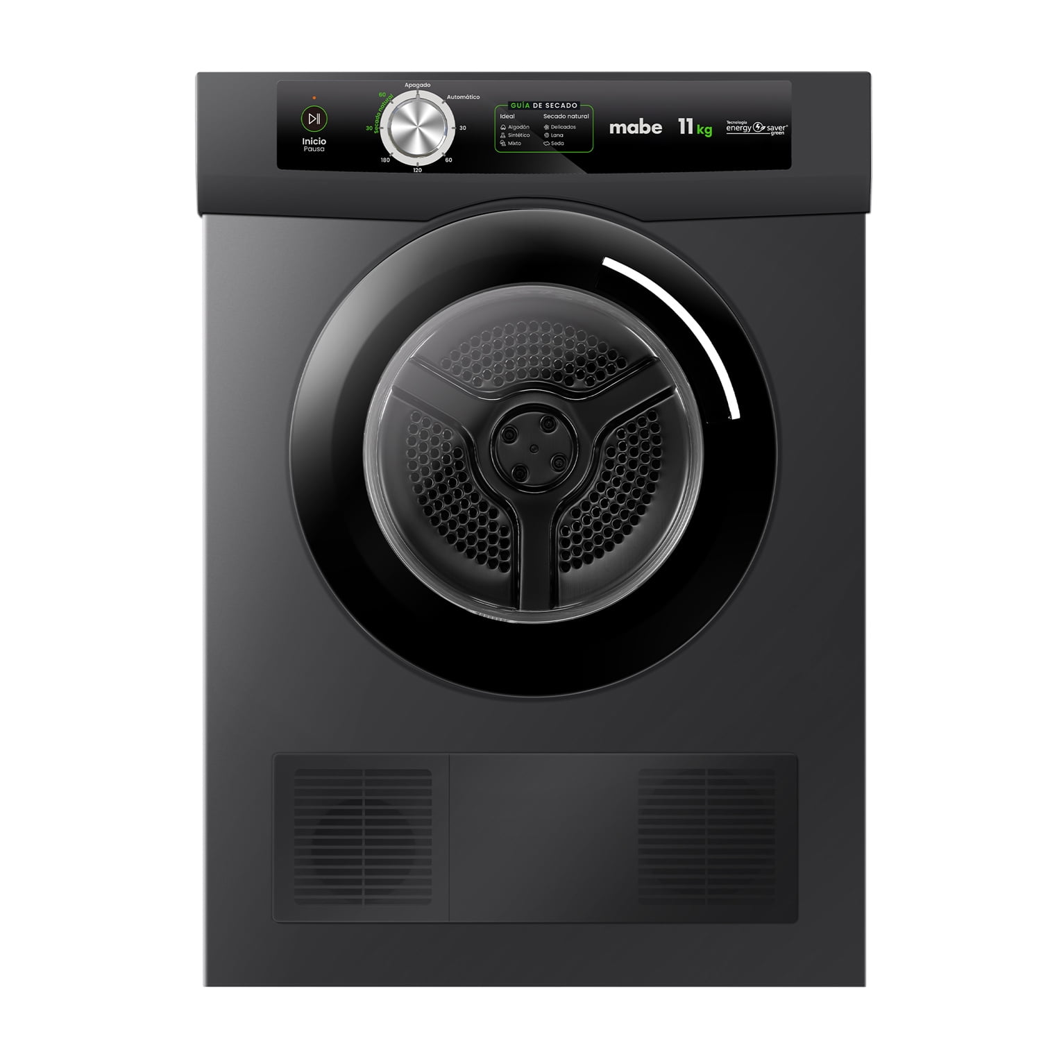 Secadora Carga Frontal Eléctrica 11 Kg Gray Mabe Sem011vdcl0