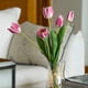 thumbnail image 2 of Tulipanes Rosados en Florero de Virio 40 cm, 2 of 3