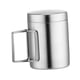 thumbnail image 3 of Taza de camping de acero inoxidable, taza de camping, taza de viaje ligera, taza de metal, taza de té, taza de café para senderismo, excursiones al ai 400ml, 3 of 5