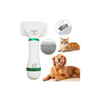 Pet Grooming Dryer - Cepillo Para Mascotas 2 En 1 Gato Perro Peine Secador D/Pelo Color Blanco