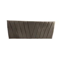 Importclick - Respaldo Elegante 1 Plaza Capitone 105X60 Cm Gris Claro Felpa