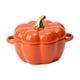 thumbnail image 4 of Vajilla Con Forma De Calabaza, Bonita Con Mango De Doble Oreja Para Fiesta, Hogar, Halloween, Naranja, 4 of 5