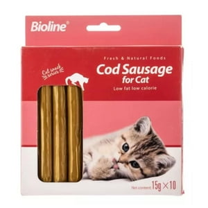 Total E-Commerce - Pack 10 Snack Postre Premio De Bacalao Para Gatos Mascotas