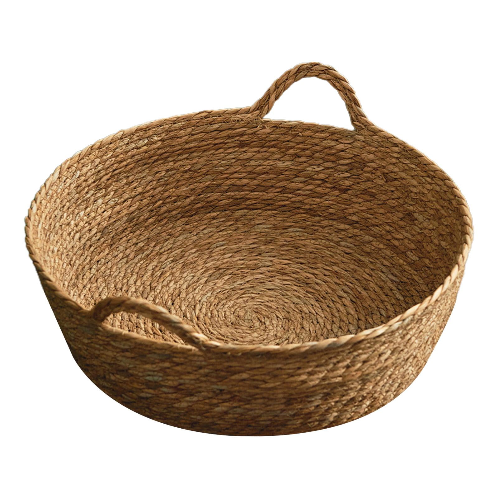 Ioensy - Cesta De Cama Para Gatos, Cama Duradera Para Mascotas, Cama Redonda Para Salón, Cama Para Gatos Tejida A Mano Para El Hogar, 35cm X 12cm