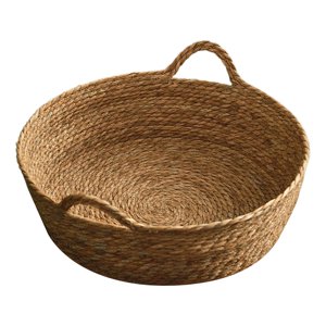 Ioensy - Cesta De Cama Para Gatos, Cama Duradera Para Mascotas, Cama Redonda Para Salón, Cama Para Gatos Tejida A Mano Para El Hogar, 35Cm X 12Cm