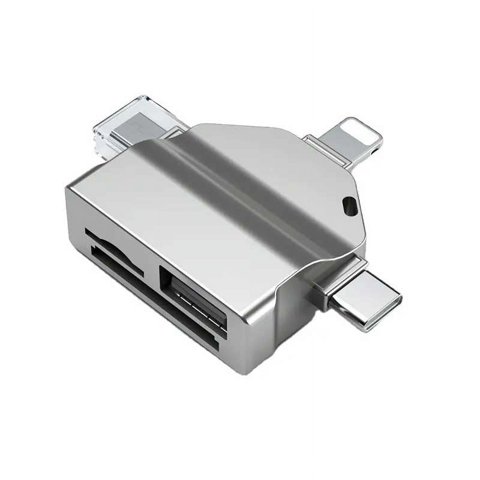 Eon - Lector Tarjetas Sd Para Iphone / Ipad / Tipo C / Usb 7 En 1