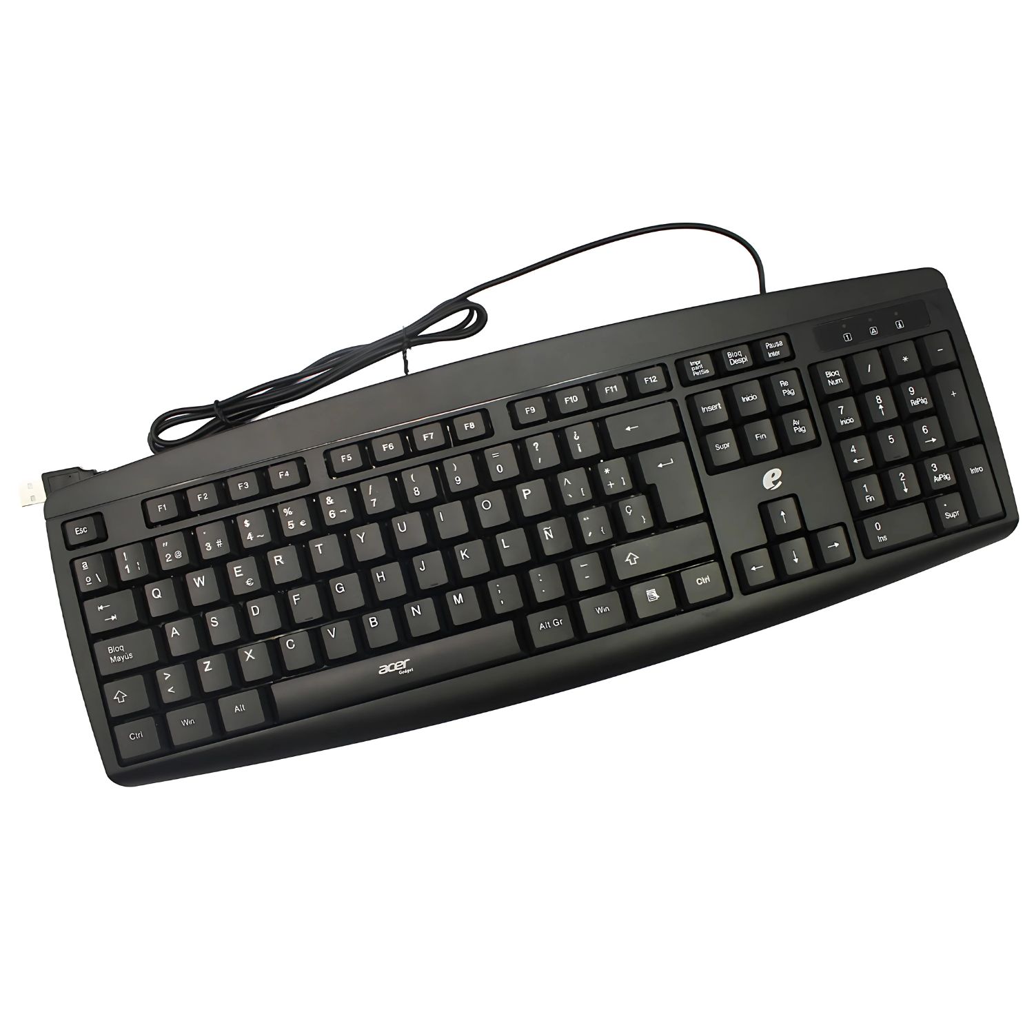Kit Teclado + Mouse Acer Usb Acer Eak040 Negro - Ps