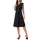 thumbnail image 1 of Vestido sin mangas para mujer INSPIRE CHIC Escote en V Elegante Fiesta de Cóctel Línea A Tallas Grandes Negro, 1 of 5