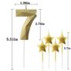 thumbnail image 2 of Velas NIJGNSUG 7 y Estrella 3D Diamante Dorado, 2 of 6
