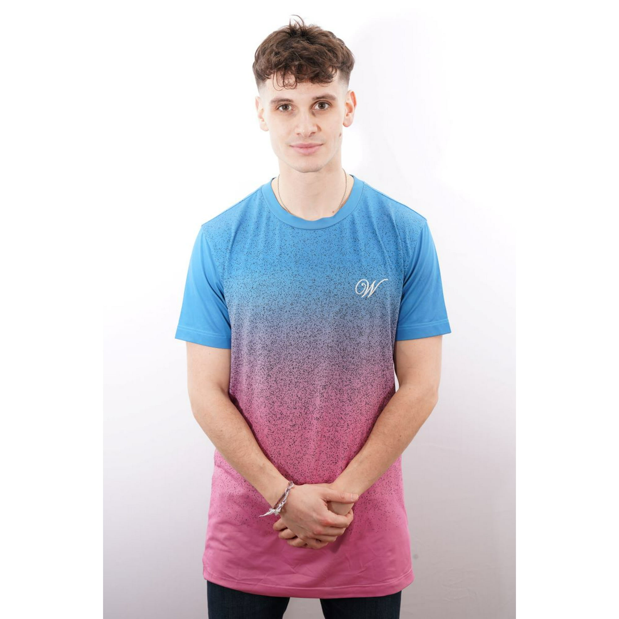 White Clothing - Polera Azul Y Rosa Super Fit