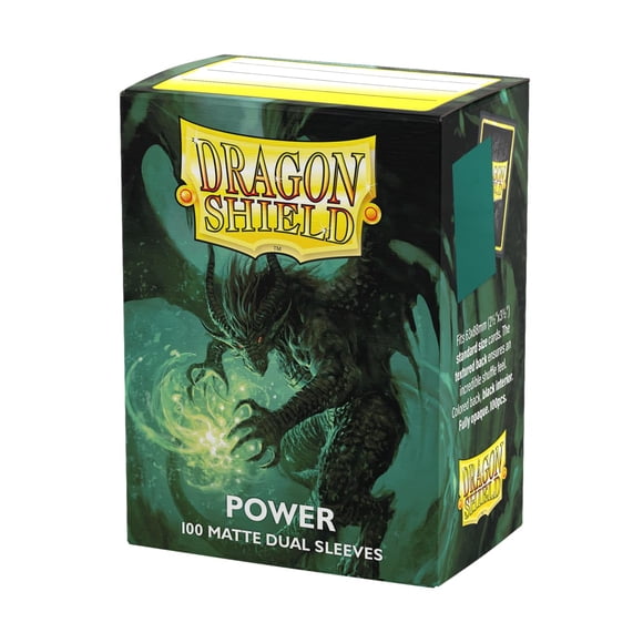 Fundas para cartas Dragon Shield, mate, doble estándar, 100 quilates