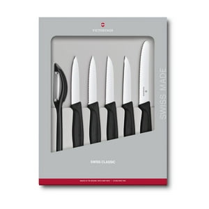 Victorinox - Set Cuchillos Mondadores Sc Negro 6 Pz