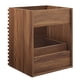 thumbnail image 4 of Tocador de baño Modway Render 18, montaje en pared, color nogal, 4 of 8