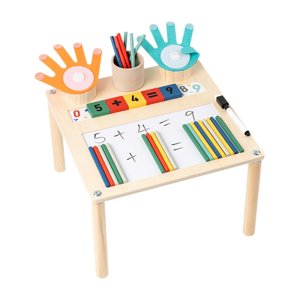 Magideal - Juguete Numérico, Materiales Manipulativos Matemáticos Con Tarjetas, Con Palitos Y Marco, Números Para Los Dedos, Juego De Conteo Para Jardín De Infan