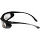 thumbnail image 4 of Gafas de sol Global Vision Shadow bicolor con montura negra y plateada, 4 of 5