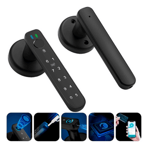 Genérico - Cerradura Inteligente Manilla Wifi Con Huella Codigo Y Llave