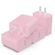 thumbnail image 1 of Cargador USB‑C iGENJUN 20W (4 unidades) rosa bebé, 1 of 7