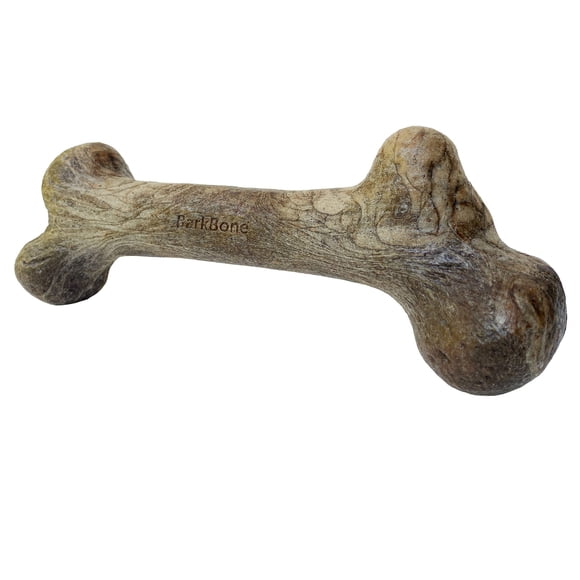 Hueso de perro de nailon para mascotas, corteza de dinosaurio Qwerks para masticadores agresivos