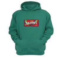 Genérico - Polerón Canguro Skittles Verde Aguamarina Talla Xs Unisex