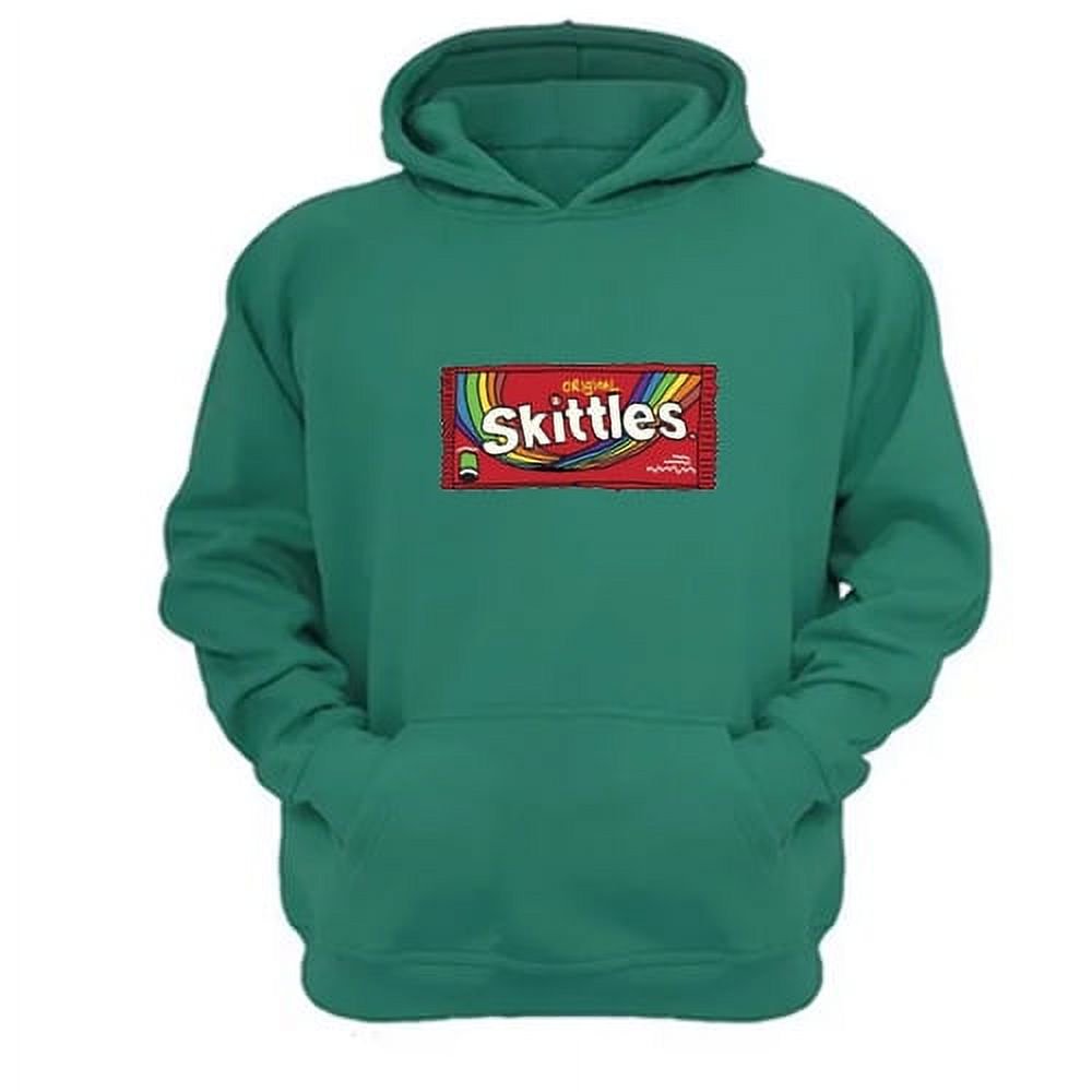 Genérico - Polerón Canguro Skittles Verde Aguamarina Talla L Unisex