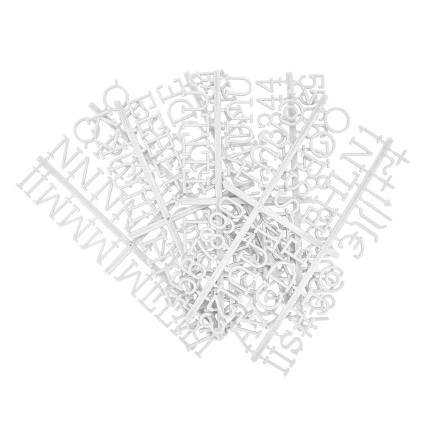 Kit de recambio de letras Veskaoty 2,5 cm 188 piezas blanco