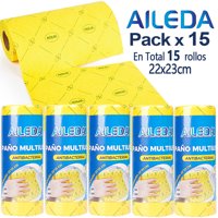 Aileda Paño De Limpieza Trapero 22X23Cm Rollo 20 Unidades （En Total 15 Rollo）