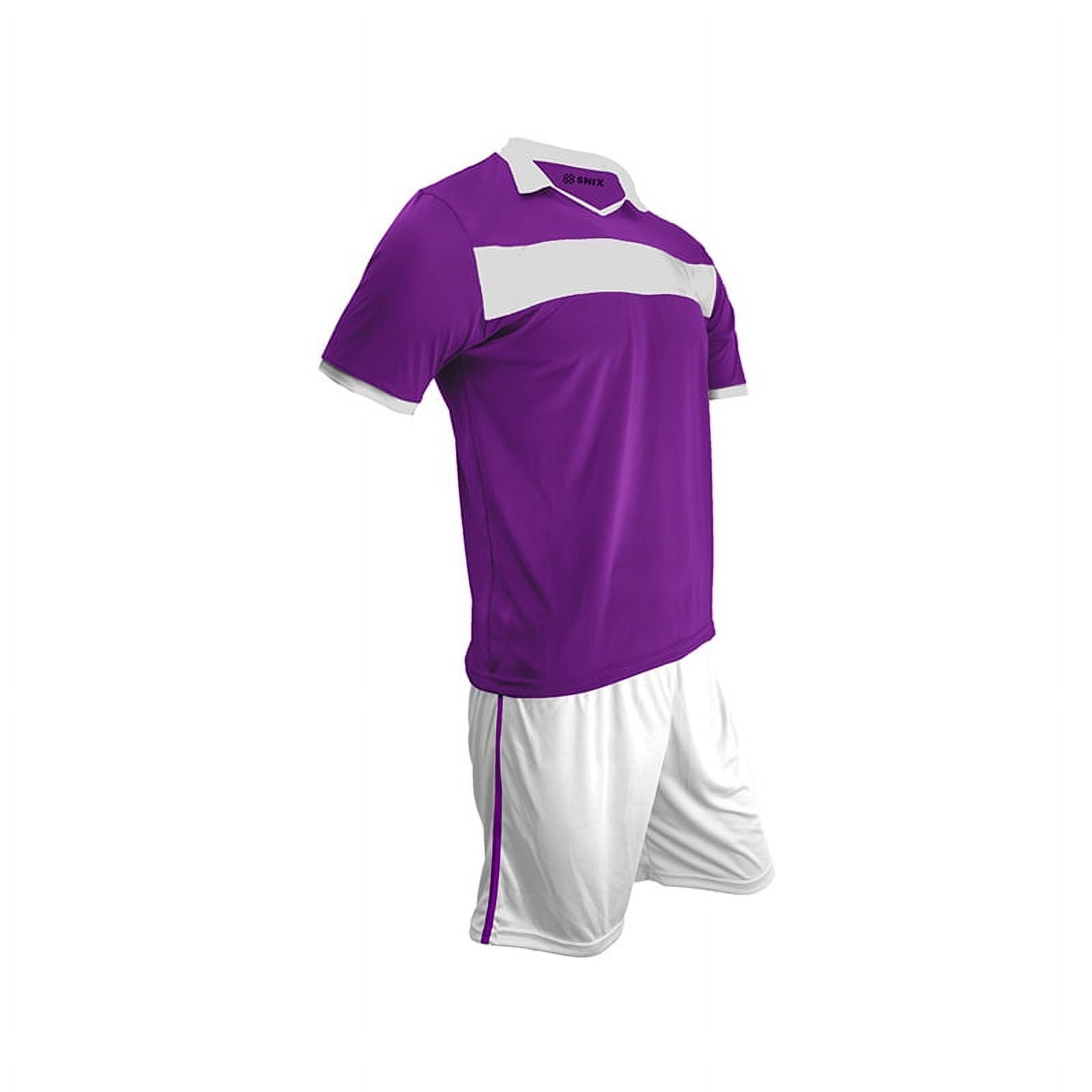 Snix - Uniforme De Futbol Para Adulto Zid Morado Y Blanco Talla M