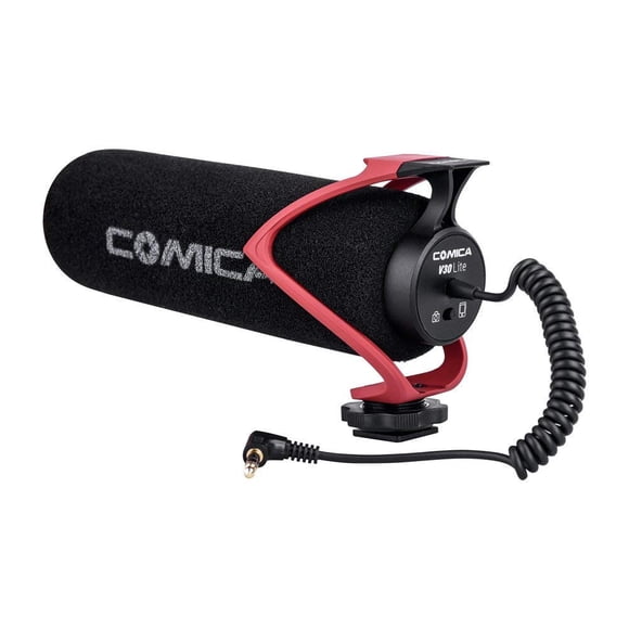 Micrófono de vídeo Comica CVM-V30 LITE Supercardioide Rojo