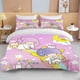 thumbnail image 1 of v1590 Bed Sheets Little Twin Stars Printed Bedding Set Cartoon Anime Microfiber Bed Set Pillowcase Adult Bed Cover Bedroom Bed Set Duvet 3-Piece Bedding Set (1 Duvet Cover + 2 Pillow Shams) Bed Sheets, 1 of 5