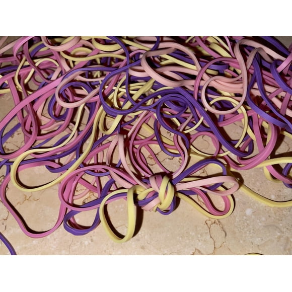 Rubber Bands Macaron Color, tamaño 117 (7 x 0,32 cm), bolsa de 50 g