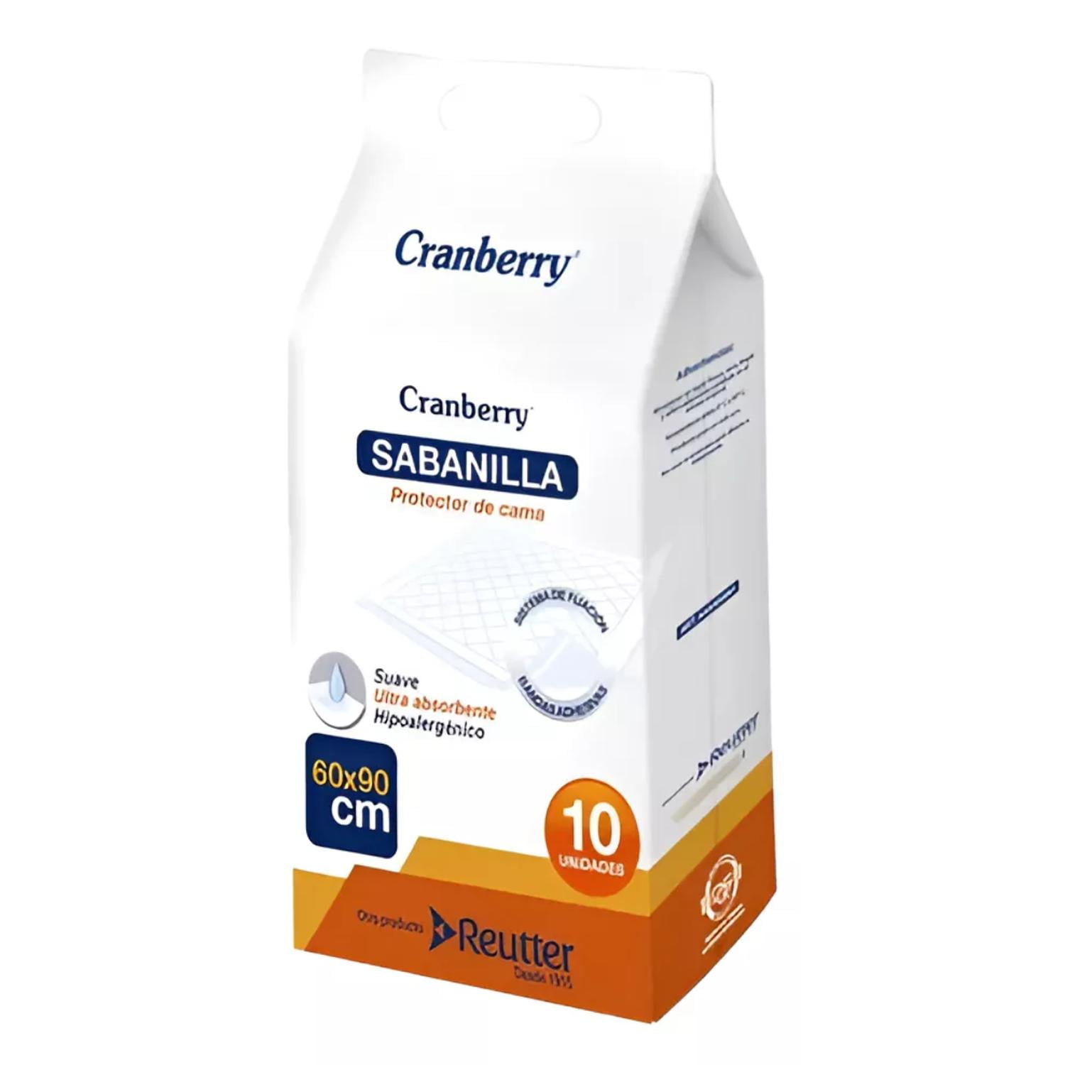 Cranberry - Sabanillas Protector Cama Desechable 60x90cm Cranb Blanco