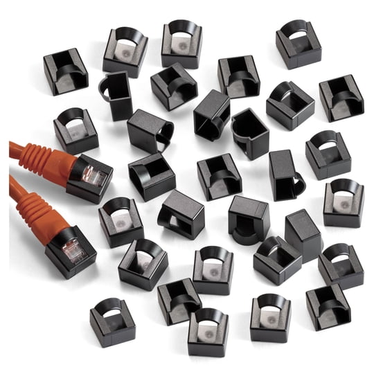 Protector De Enchufe Rj45 Ntw, Tapones Antipolvo Para Cabezales Ethernet Cat5e/cat6/cat6a/cat7/cat8 (paquete De 50), Color Negro