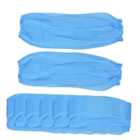 Magideal - 100 Uds Manga Protectora Desechable Para Brazo Tela No Tejida Para Tareas Domésticas Accesorio Profesional Suave Elástico Unisex Protección Duradera Azul