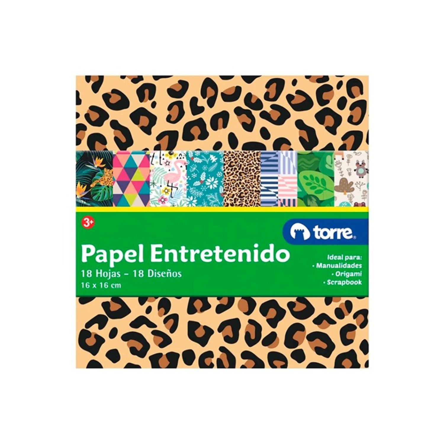 Torre - Pack X 4 Fajo Papel Entretenido 16×16 Centimetros 18 Hojas –
